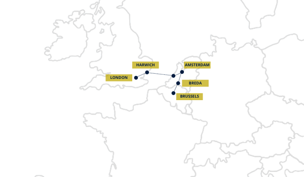 Euro City cycle route, starting in the UK